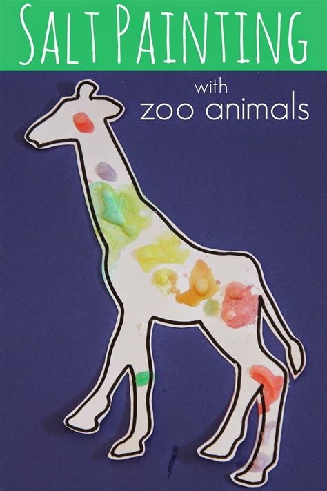 Toddler Approved!: Zoo Animal Salt Painting for Kids