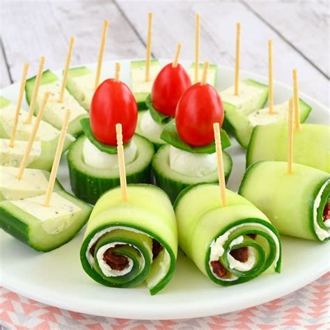 Hapjes Met Komkommer Hapjes Gezonde Hapjes Vegetarische Hapjes | Hot ...