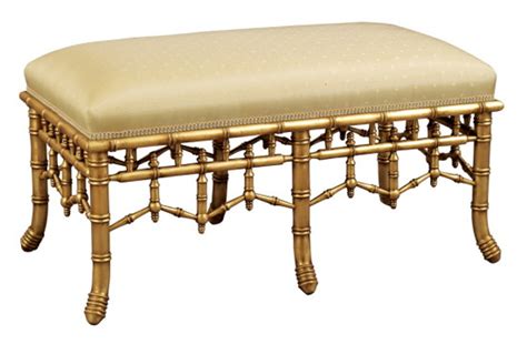 Bamboo Bench, Faux Bamboo style furniture