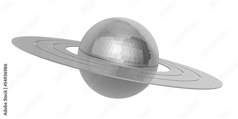 saturn on a white background Stock Illustration | Adobe Stock