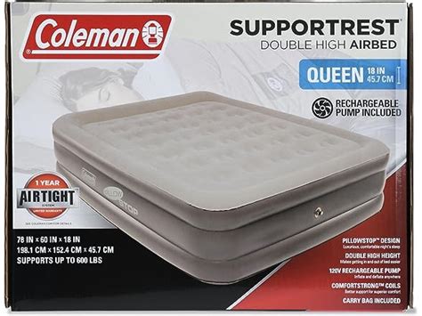 Coleman Queen Mattress Rechargeable Pump