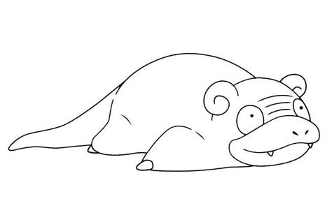 Slowpoke Coloring Pages - Free Printable Coloring Pages for Kids