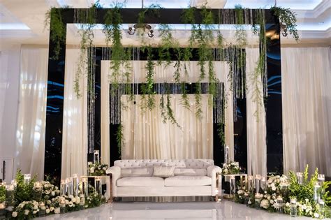 Plexiglass stage | Wedding stage backdrop, Wedding stage design ...