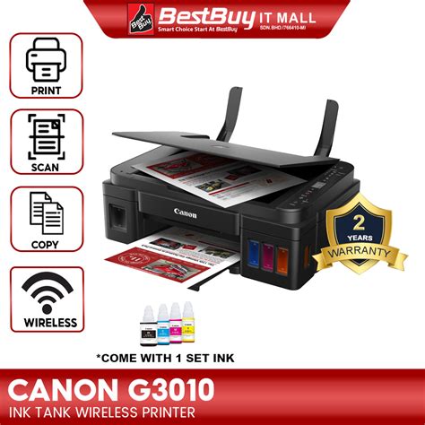 Canon PIXMA G3010 Refillable Ink Tank All-In-One Printer