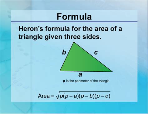 Formulas--Heron's Formula | Media4Math