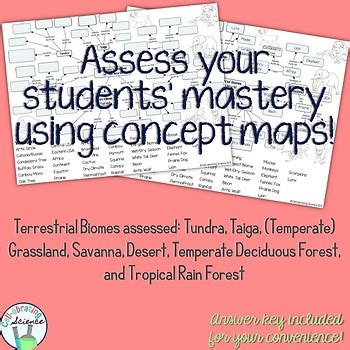 Terrestrial Biomes Concept Map by Cell-abrating Science | TPT