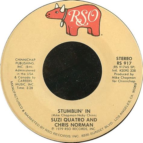 Suzi Quatro & Chris Norman – Stumblin' In (1979, Specialty Pressing ...