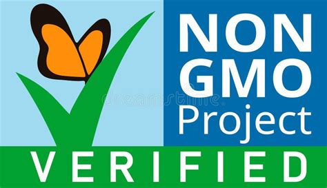 Non GMO Project Vector Icon. Verified Standard Stock Illustration - Illustration of natural ...