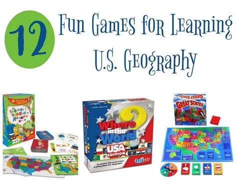 12 Fun Games for Learning U.S. Geography