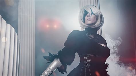 2560x1440 Nier Automata 2B Cosplay Girl 4k 1440P Resolution ,HD 4k Wallpapers,Images,Backgrounds ...