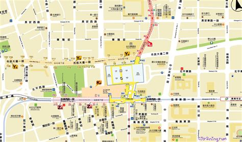 Taipei city mall map - Map of Taipei city mall (Taiwan)