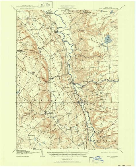 Port Leyden, NY 1905 (1905) USGS Old Topo Map 15x15 NY Quad - OLD MAPS