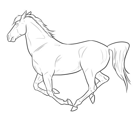 Horse Galloping Drawing at GetDrawings | Free download