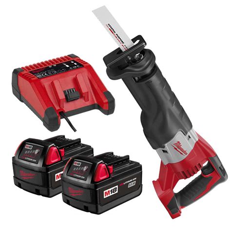 Milwaukee 18V Cordless Sawzall Reciprocating Saw c/w 2 batteries ...