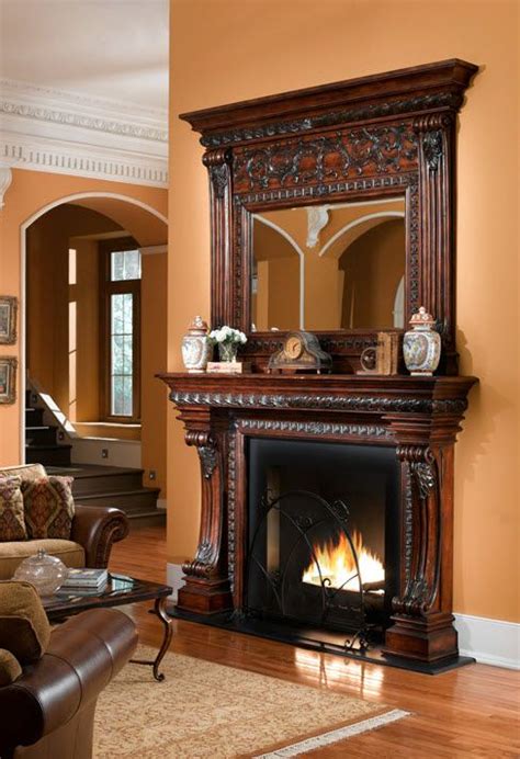 84" Casa Bella Fireplace Surround - Dark | Victorian interior, Victorian interior design ...