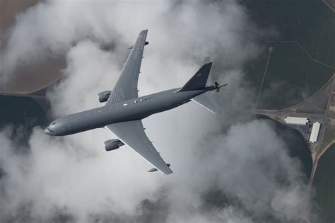 Boeing KC-46 Tanker Test Aircraft EMD1 on its fifth flight, with aerial ...