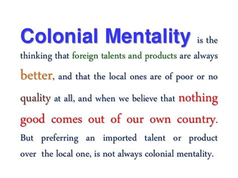 Colonial mentality