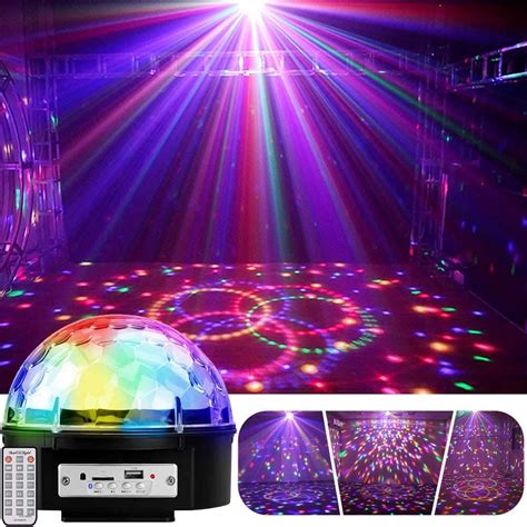 Dance Light Tabletop Or Ceiling Mountable Rave Party Stage Lights W/ Color RGBWP LED Bulb ...