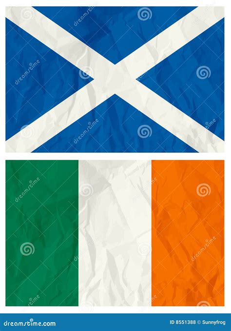 Scotland and Ireland flag stock vector. Illustration of vector - 8551388