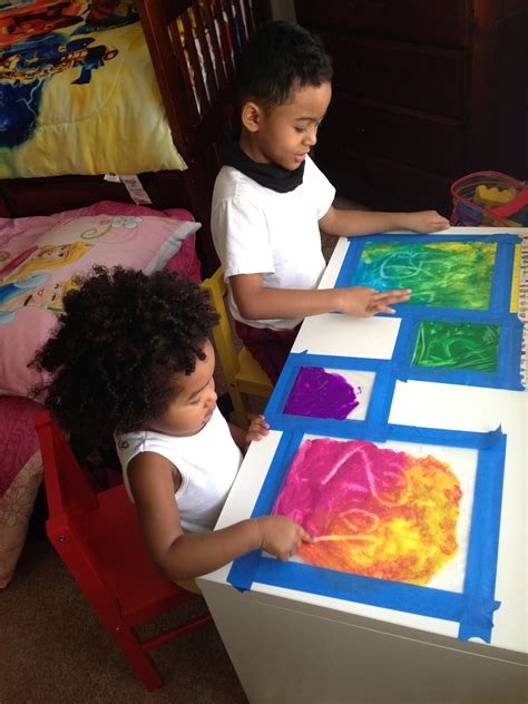 Mess free finger painting--idea from a fellow pinner!! Mom and kids approved. See Link Below for ...