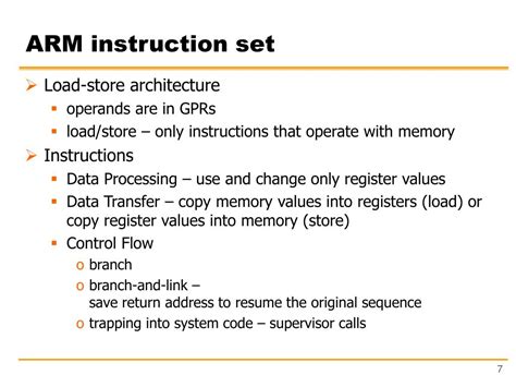 PPT - ARM Introduction & Instruction Set Architecture PowerPoint Presentation - ID:1721345