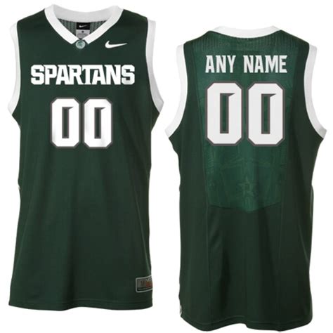 Nike Michigan State Spartans Customizable Basketball Jersey - Green ...