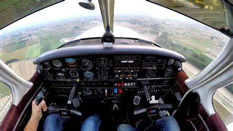 Cockpit View Instrumental Approach Cuneo LEV Airport. Piper Arrow Turbo IV - YouTube