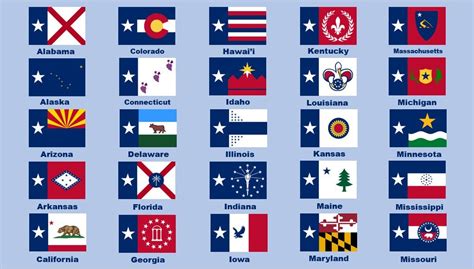 US State Flags Redesign : r/vexillology