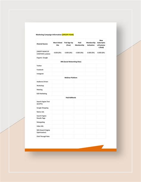 Free Marketing Campaign Report Template - Google Docs, Word, Apple ...