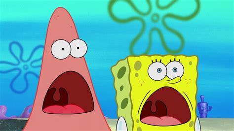 SpongeBob And Patrick Shocked Faces Comparison - YouTube