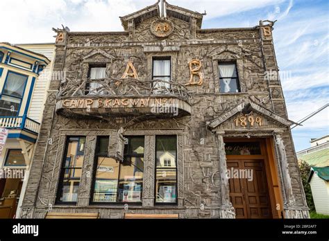 Historic Camp Skagway driftwood building was home to a fraternal group during the Gold Rush in ...