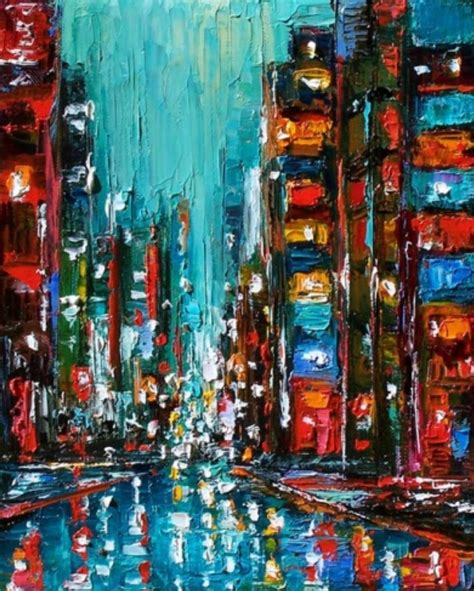 Debra Hurd Dailypainters.com | Abstract art wallpaper, Cityscape art ...