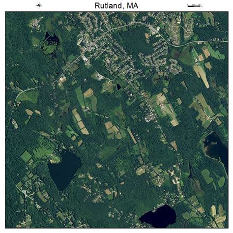 Aerial Photography Map of Rutland, MA Massachusetts