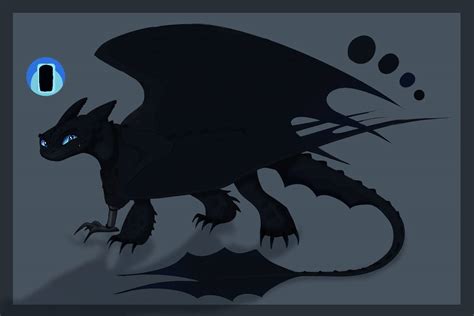 HTTYD Night Fury adoptable by artsf1k on DeviantArt