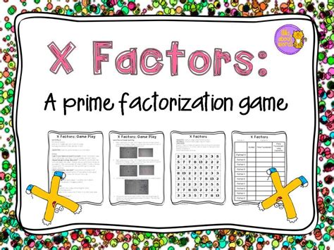 Prime Factorization Game | Prime factorization, Interactive vocabulary, Review activities