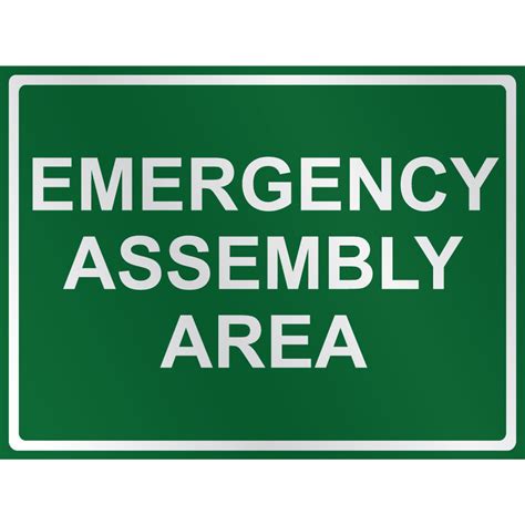 Emergency Assembly Area Aluminium Composite Sign