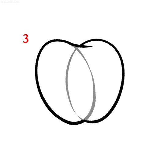 Apple Drawing » How to draw an Apple Step by Step