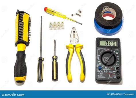 Power Tools for Repair and Installation of Electricians. Stock Photo ...