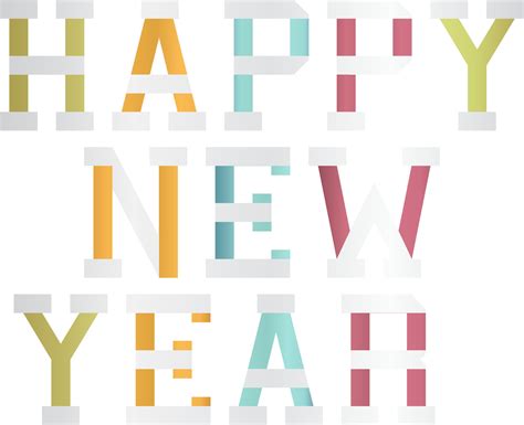 Happy new year text design. 24864202 Vector Art at Vecteezy