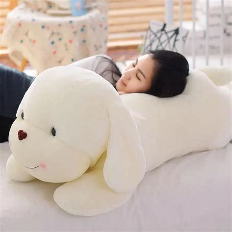 2017 120cm Huge Lovely Soft Cartoon lying Dog Plush Pillow 47'' Big ...