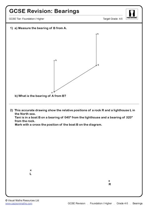 Bearings GCSE Questions | GCSE Revision Questions