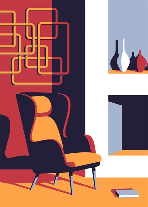 The Simple Life: Cool, graphic illustrations that celebrate mid-century design | Creative Boom ...