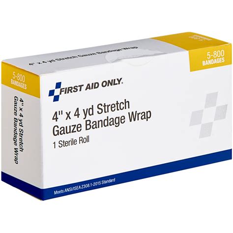 First Aid Only 5-800 4" x 4 Yard Sterile Stretch Gauze