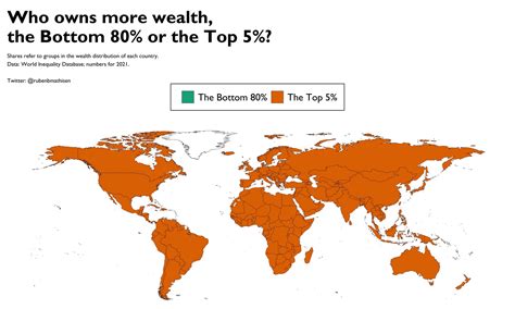 Global wealth inequality mapped - Vivid Maps