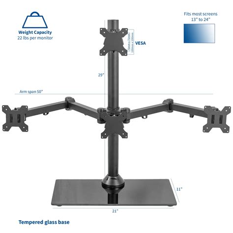 Eingebildet Verbessern Wahrscheinlichkeit 4 arm monitor mount Terrasse ...