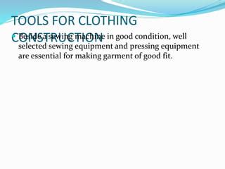 Tools for garment construction | PPT