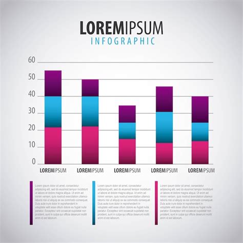 Premium Vector | Business infographic bar diagram template with options