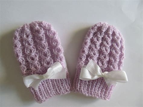 PDF Knitting PATTERN Baby Thumbless Mittens Infant Mitts Winter Spring Easy to Make Adora ...