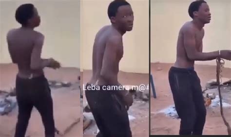 Thief forced to perform Mnike dance challenge [watch]