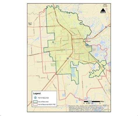 Port of Beaumont and TRZ boundaries. | Download Scientific Diagram